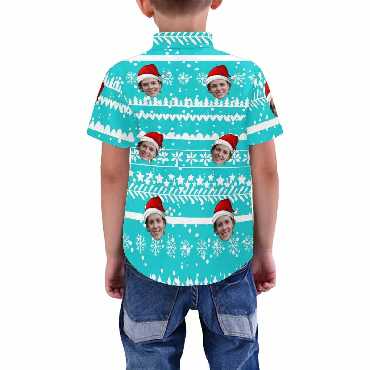 Custom Face Colorful Teenage Hawaiian Shirt