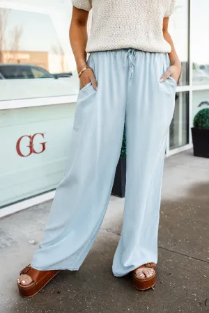 Denim Drawstring Pants