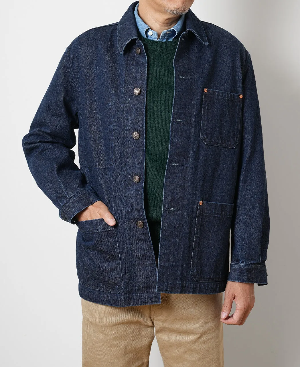 Denim French Work Jacket