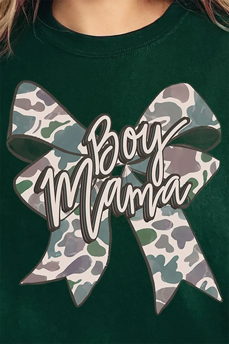 Distressed Boy Mama Coquette Heavy-weight Crew Sweatshirt