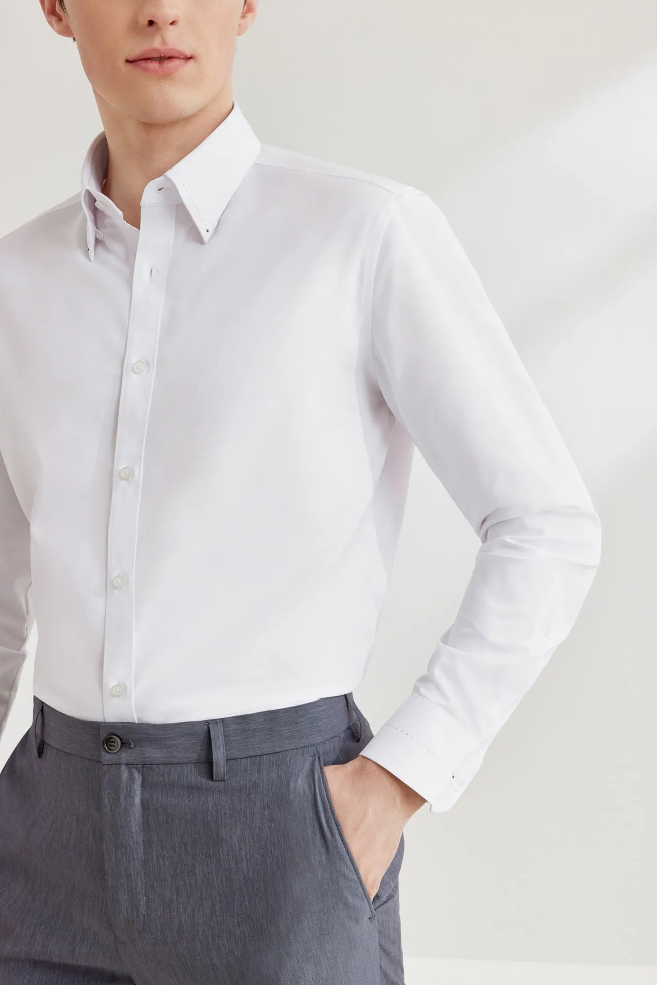 Dry Wicking & Stretch Twill Shirt in Smart Fit