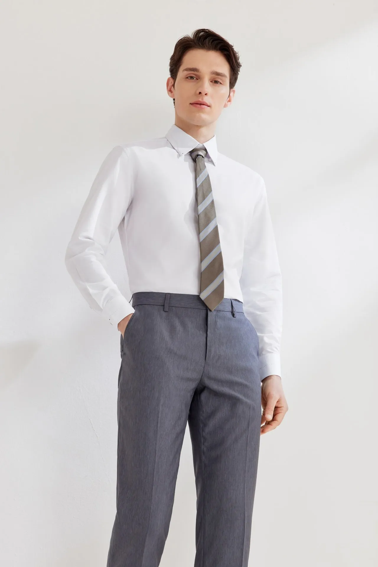 Dry Wicking & Stretch Twill Shirt in Smart Fit