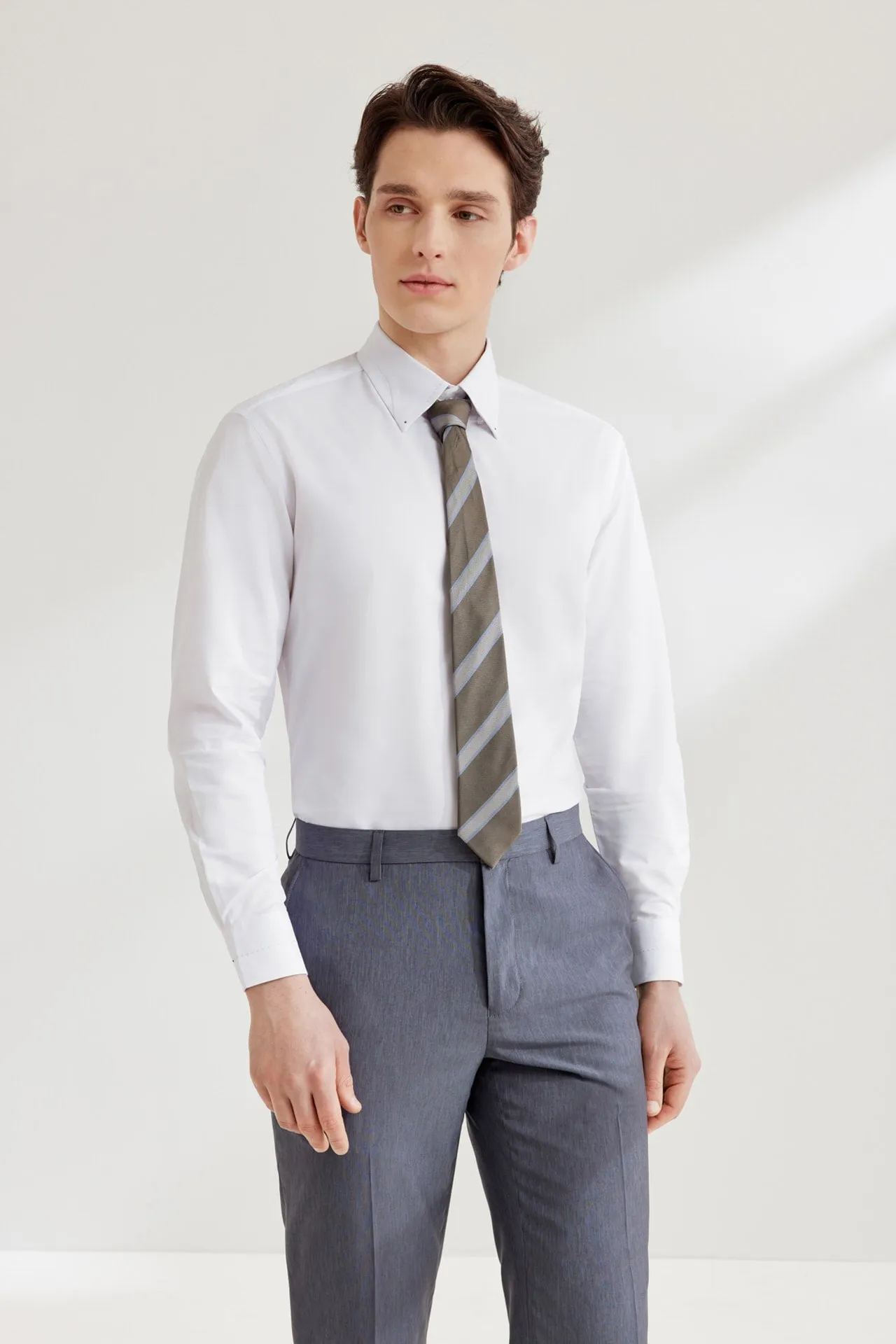 Dry Wicking & Stretch Twill Shirt in Smart Fit