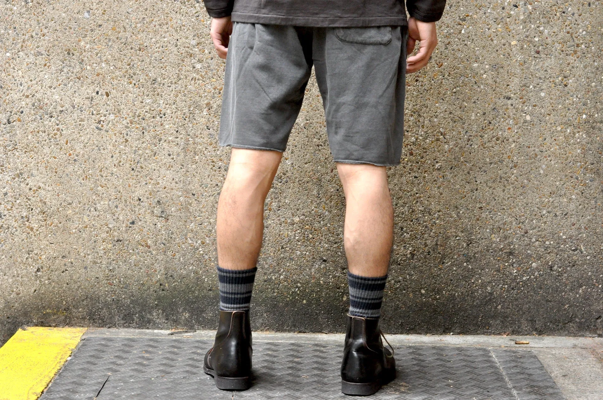 Dubble Works Tubular 'Pigment Dyed' Sweat Shorts (Sumi Black)