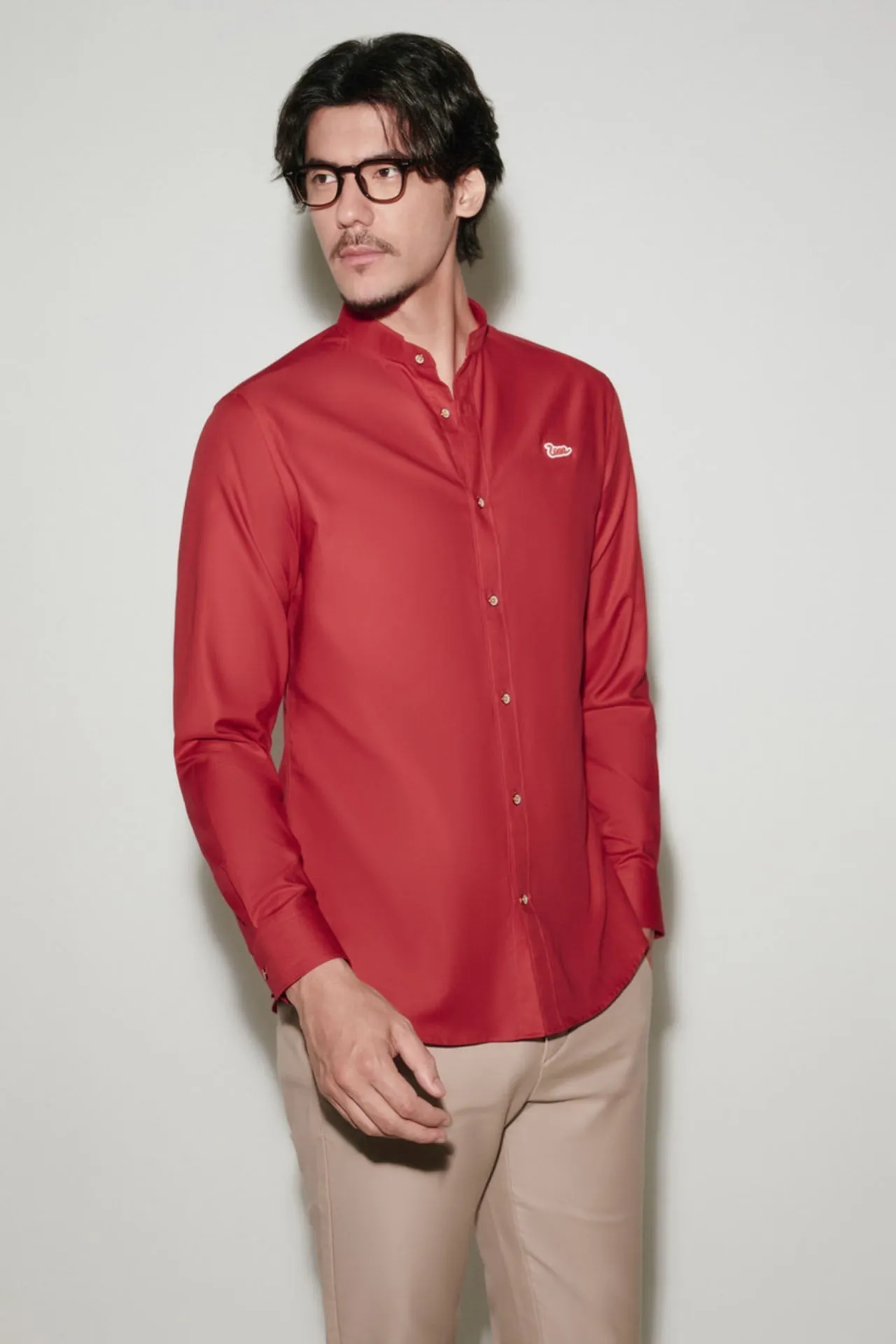 Easy Care Cotton Oxford Smart Fit Casual Shirt with Logo