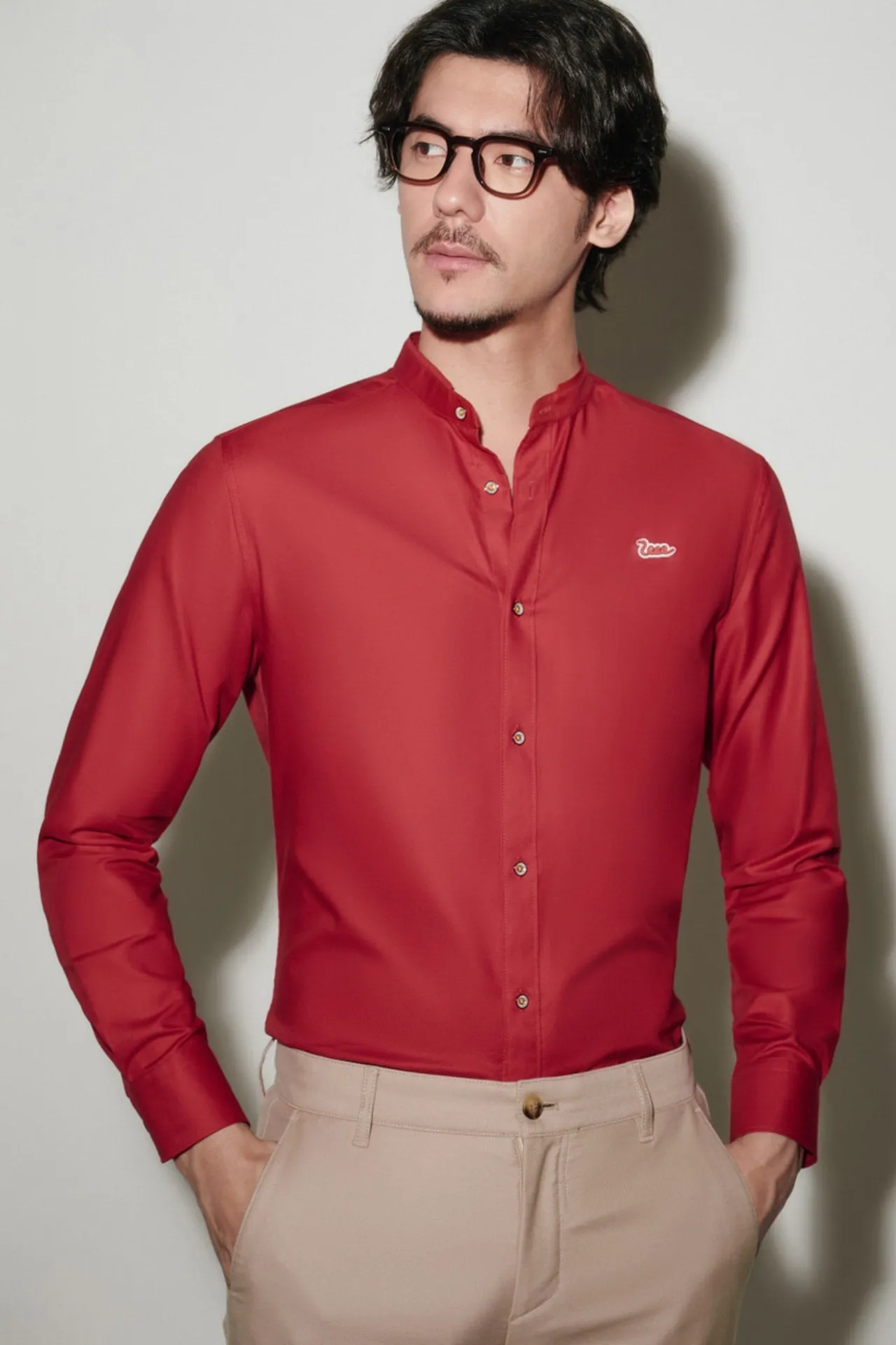 Easy Care Cotton Oxford Smart Fit Casual Shirt with Logo