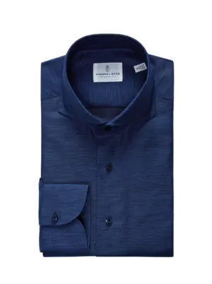 EMANUEL BERG - COTTON LINEN TWILL CASUAL SATORIAL SHIRT