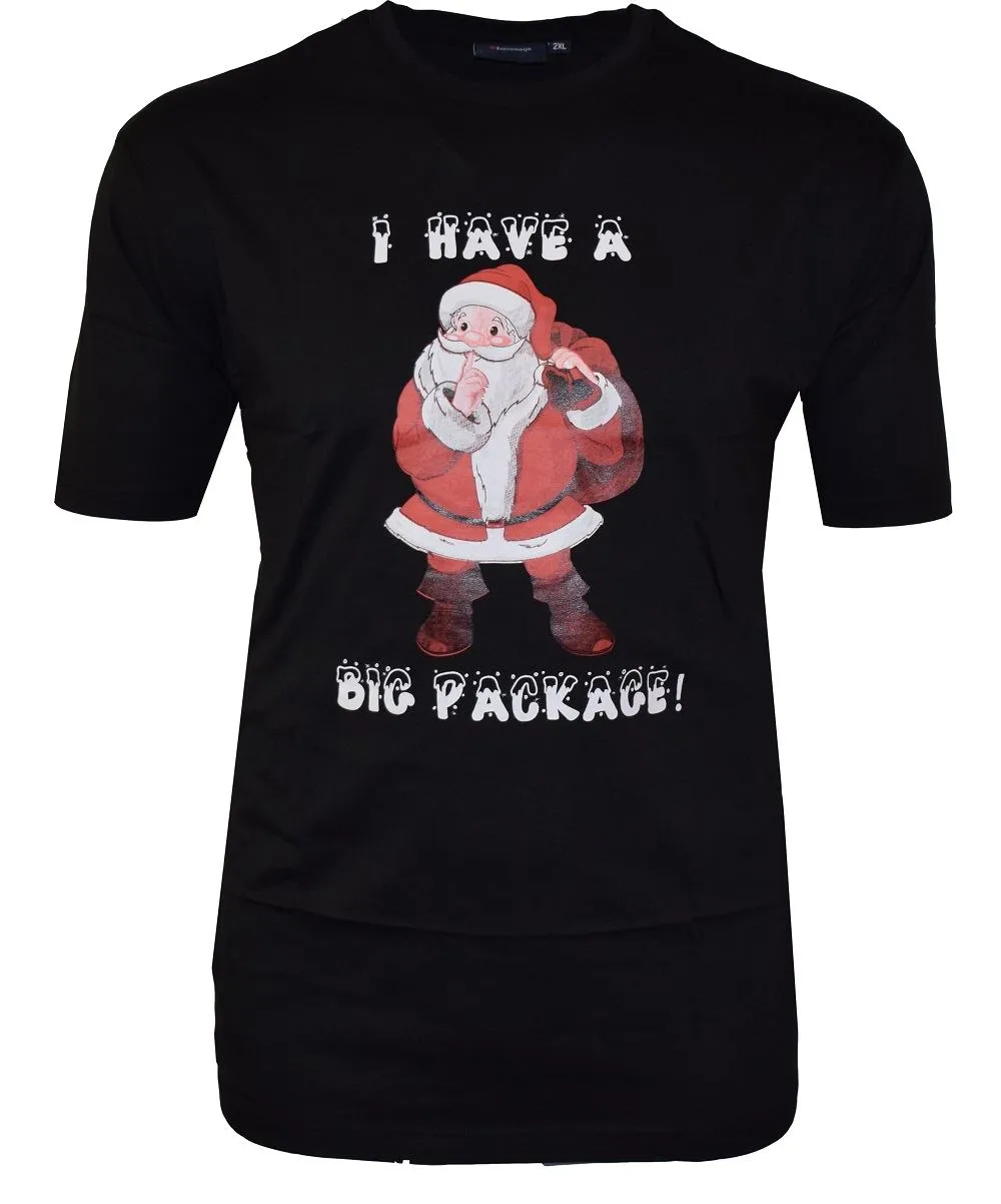 ESPIONAGE Premiun Cotton Printed Christmas Themed Tee Shirts (180) in Size 2XL to 8XL, 4 Styles