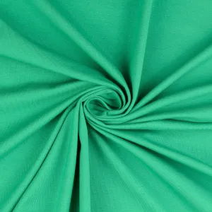 Essential Chic Emerald Green Cotton Jersey Fabric