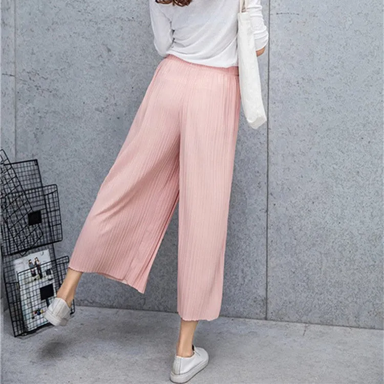 Fold pleated pants