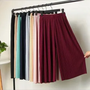 Fold pleated pants