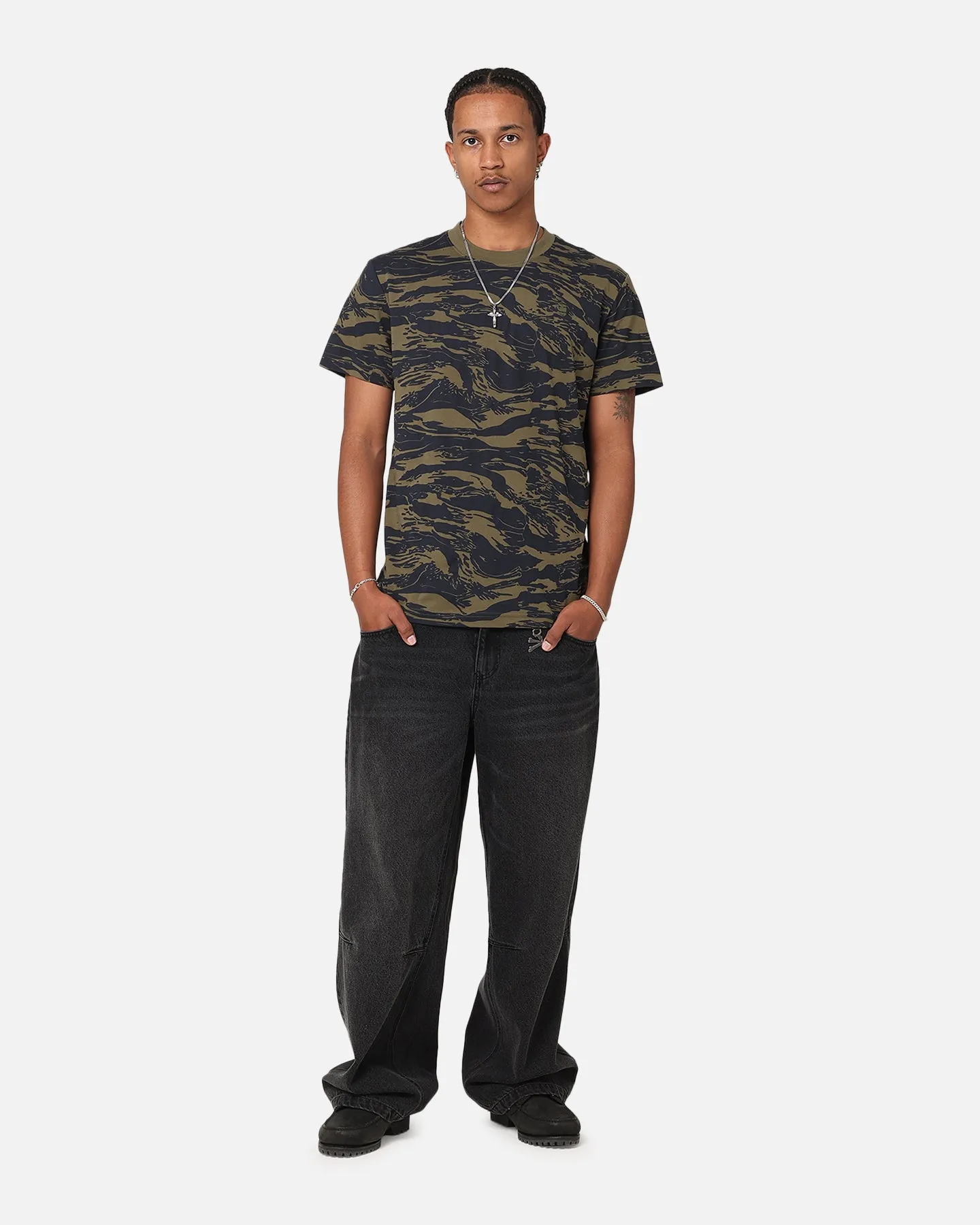 G-Star Tiger Camo T-Shirt Olive Camo