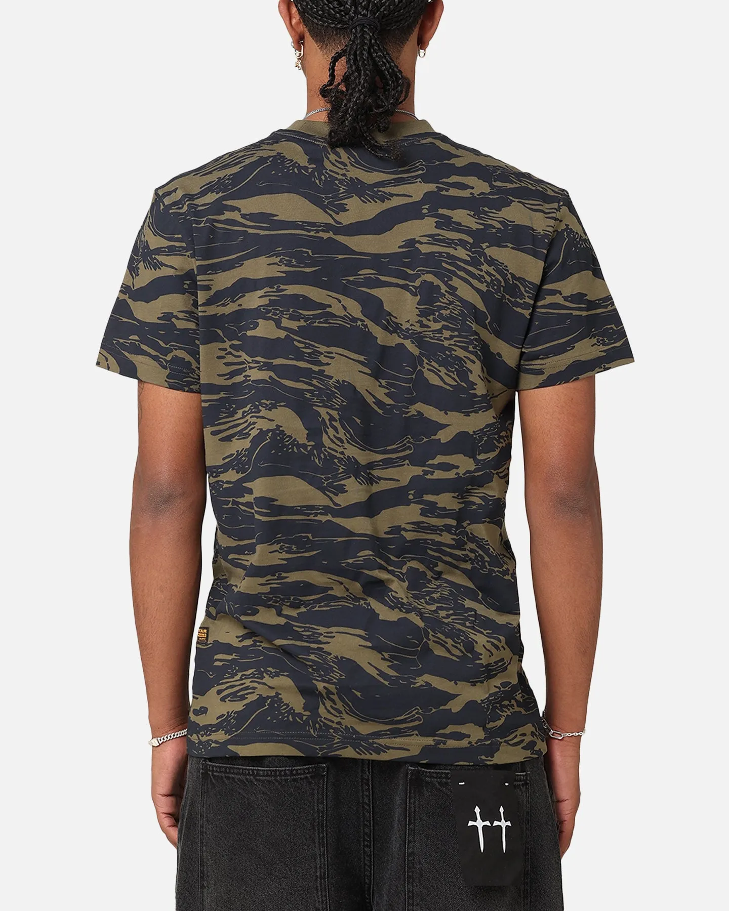 G-Star Tiger Camo T-Shirt Olive Camo