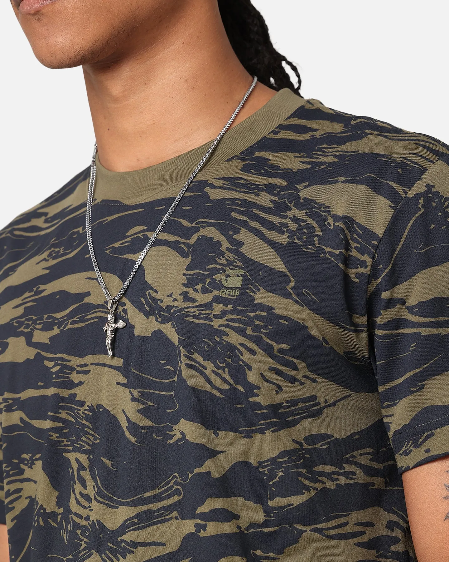 G-Star Tiger Camo T-Shirt Olive Camo