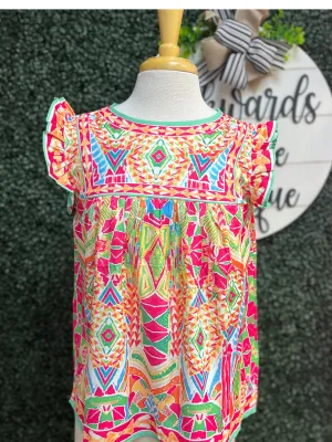 Geometric Print Tank Top