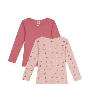 Girl Long sleeve Undershirt 2Pc in Box