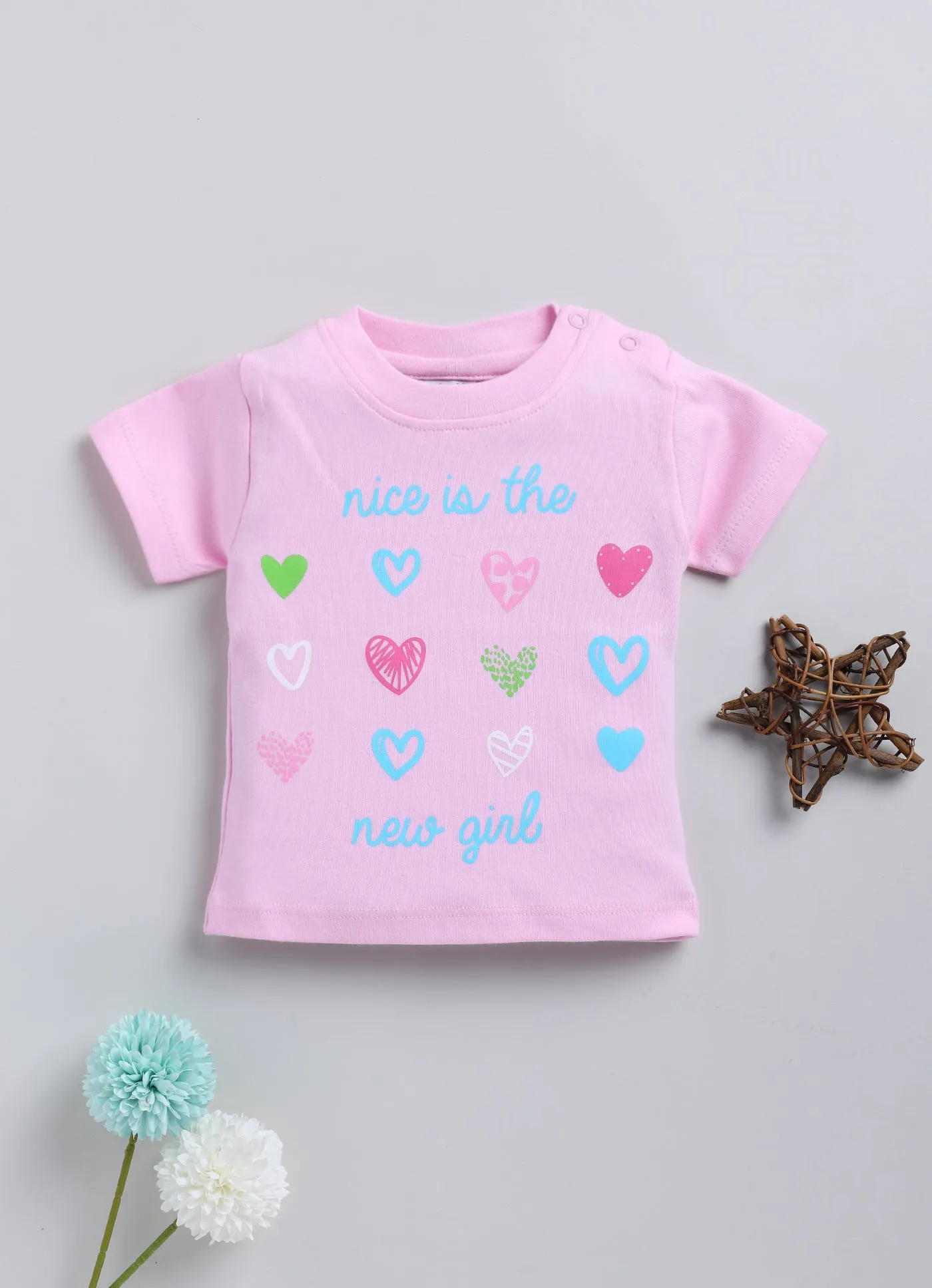 Girls heart t-shirt - pack of 2