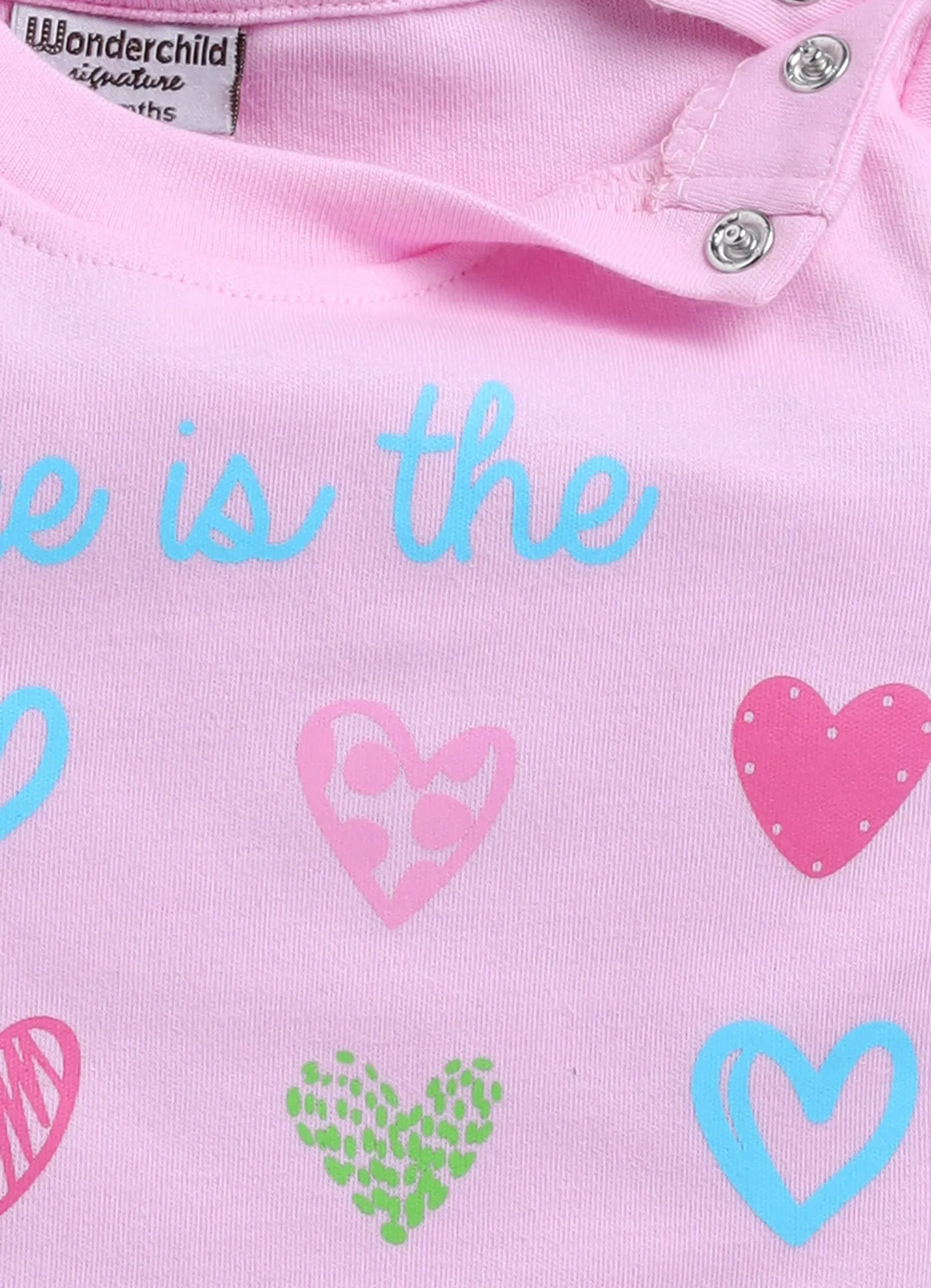 Girls heart t-shirt - pack of 2