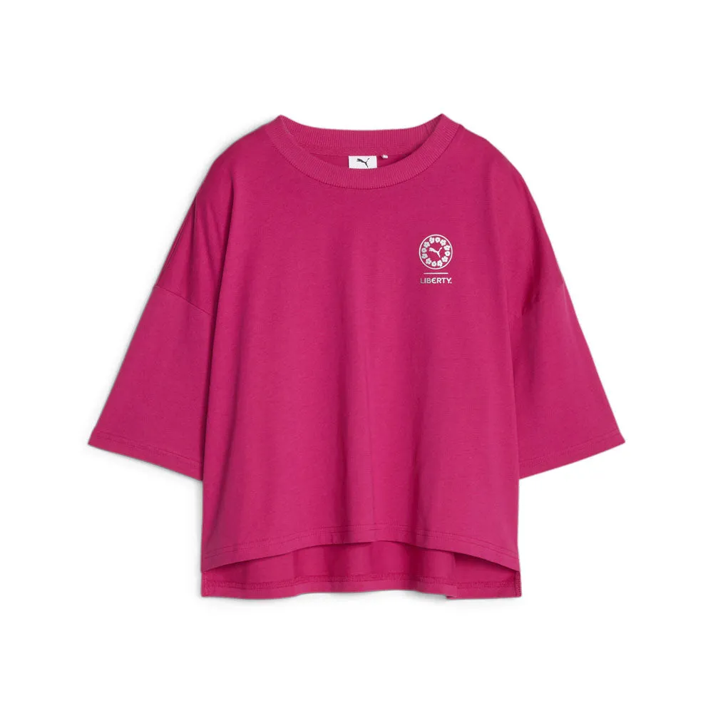 Graphic Crew Neck 3/4 Sleeve T-Shirt x Liberty