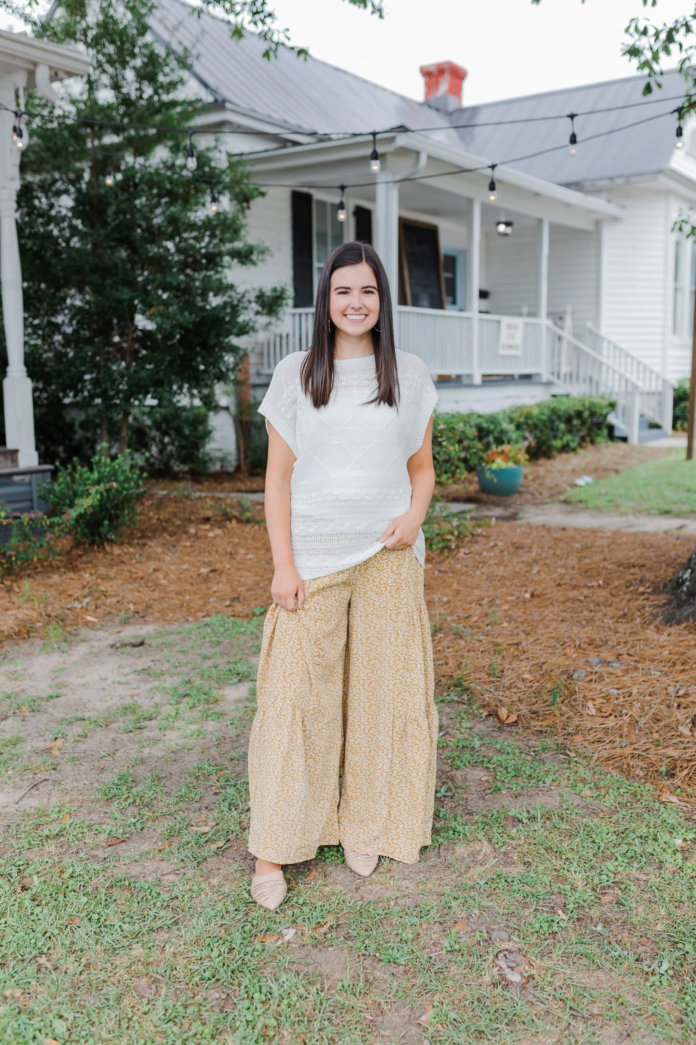 Greater than A Mustard Seed Flowy Pants
