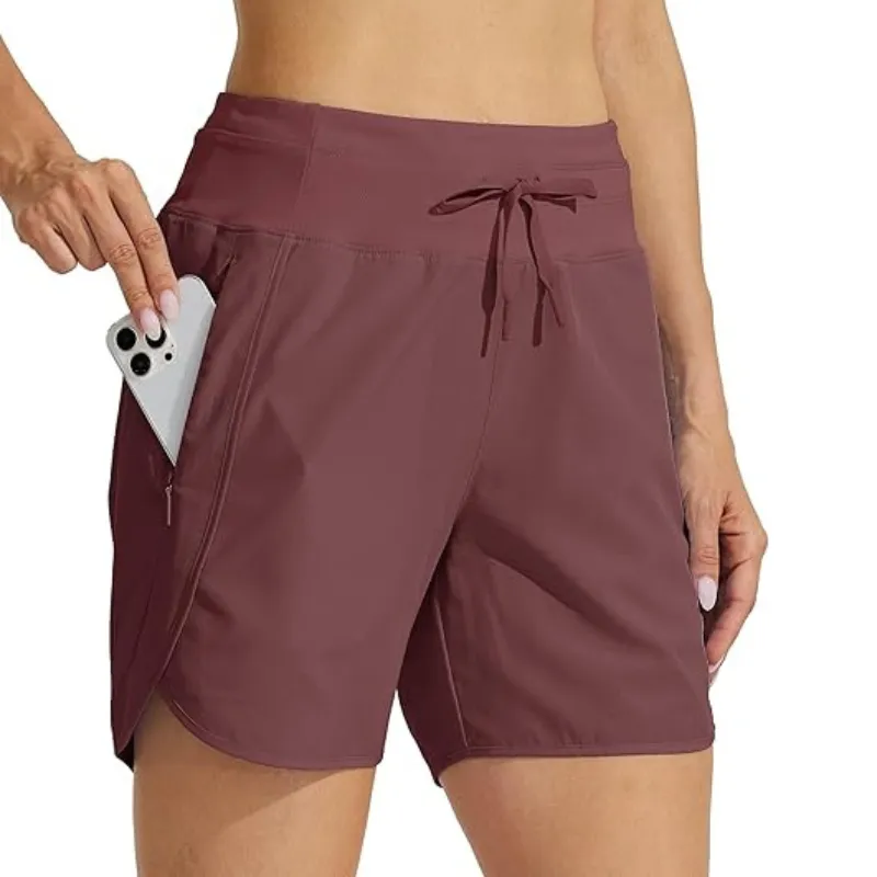 High Rise Solid Shorts – Comfortable and Stylish for Workouts