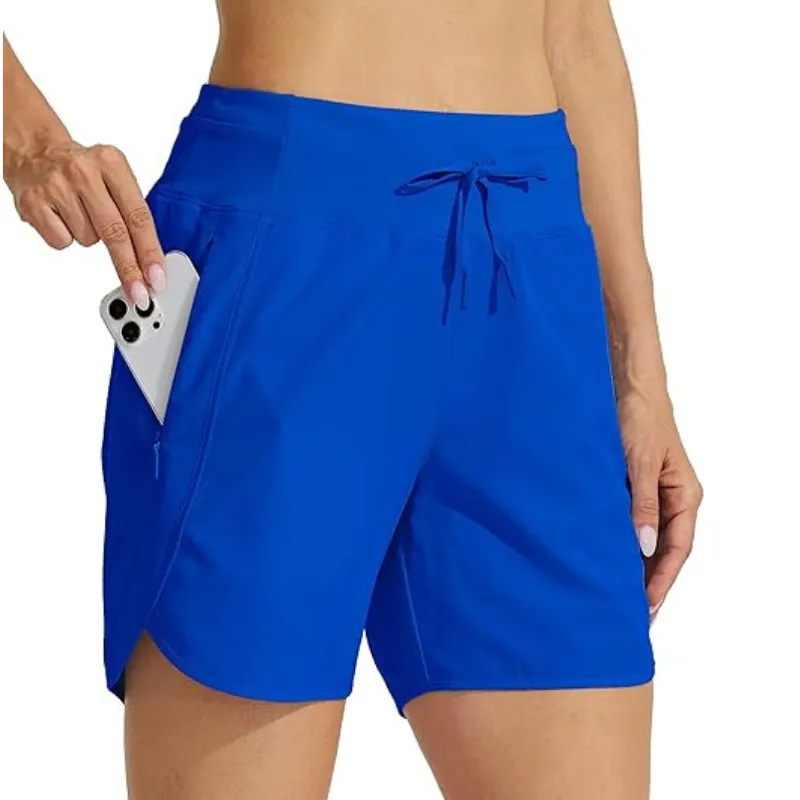 High Rise Solid Shorts – Comfortable and Stylish for Workouts