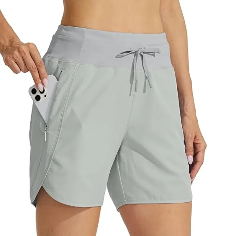 High Rise Solid Shorts – Comfortable and Stylish for Workouts