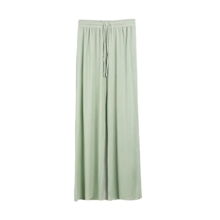 High waist loose wild straight casual pants
