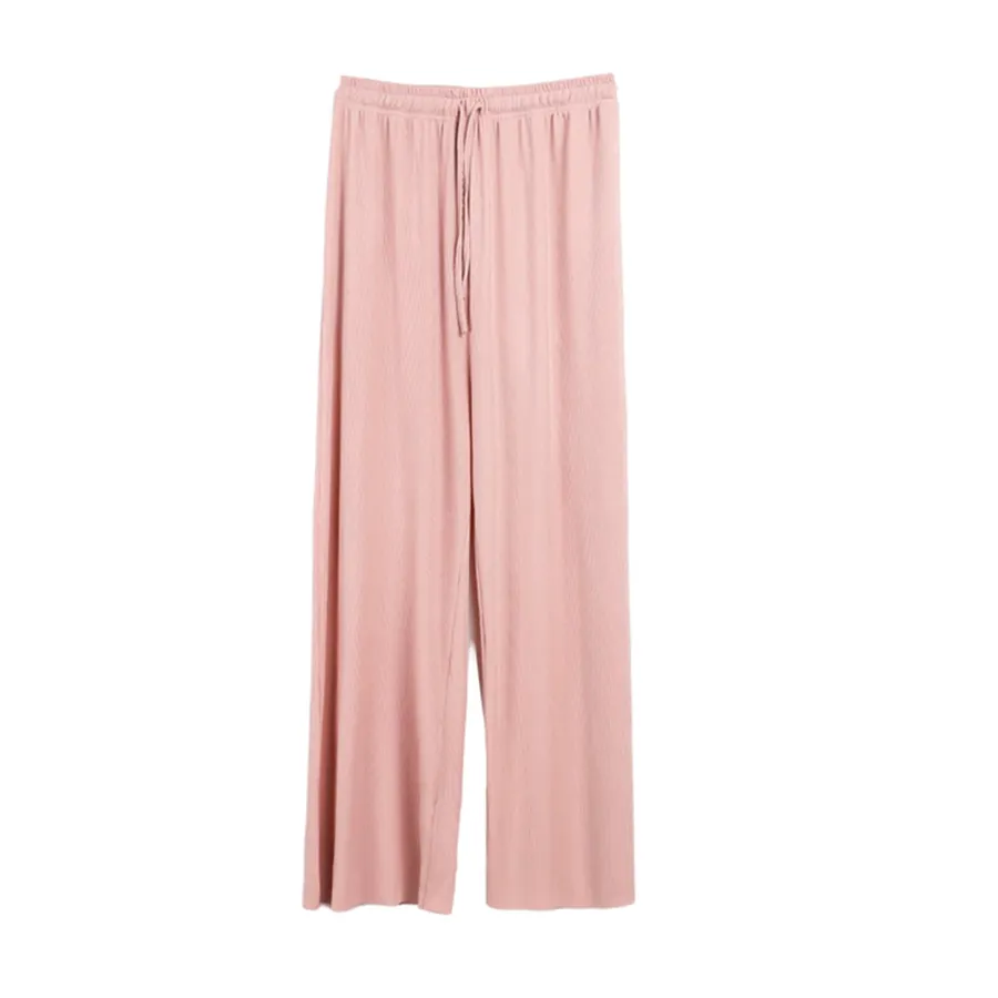 High waist loose wild straight casual pants