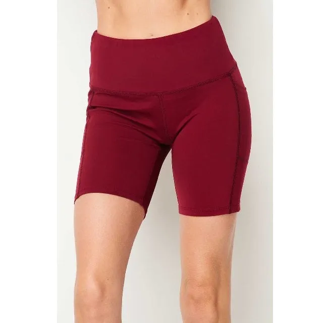 High Waist Stretch Workout Shorts