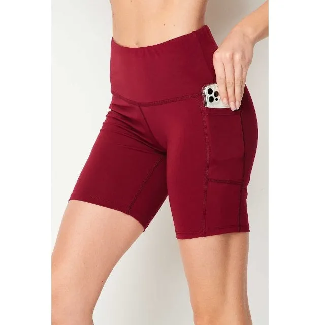 High Waist Stretch Workout Shorts