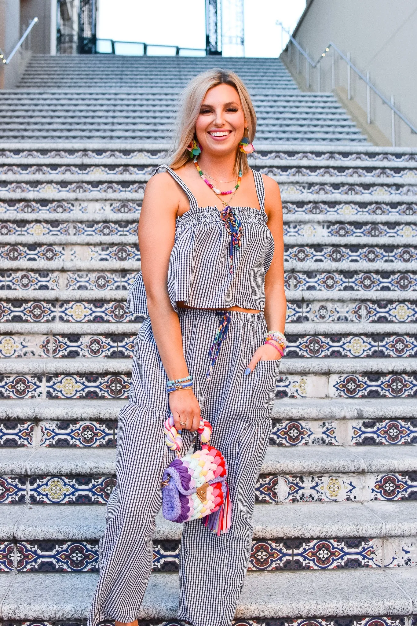Jenn Gingham Top - RESTOCK