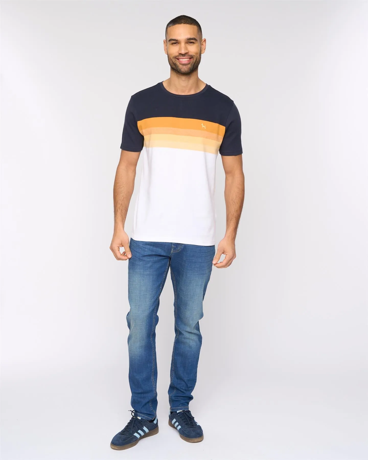 Kemble T-Shirt Navy/Orange