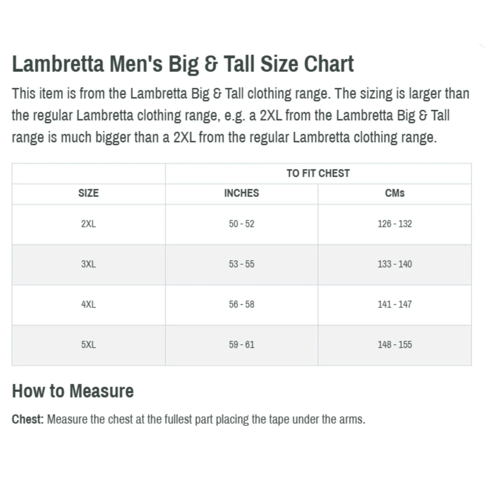 Lambretta Mens Vinyl Big & Tall T-Shirt