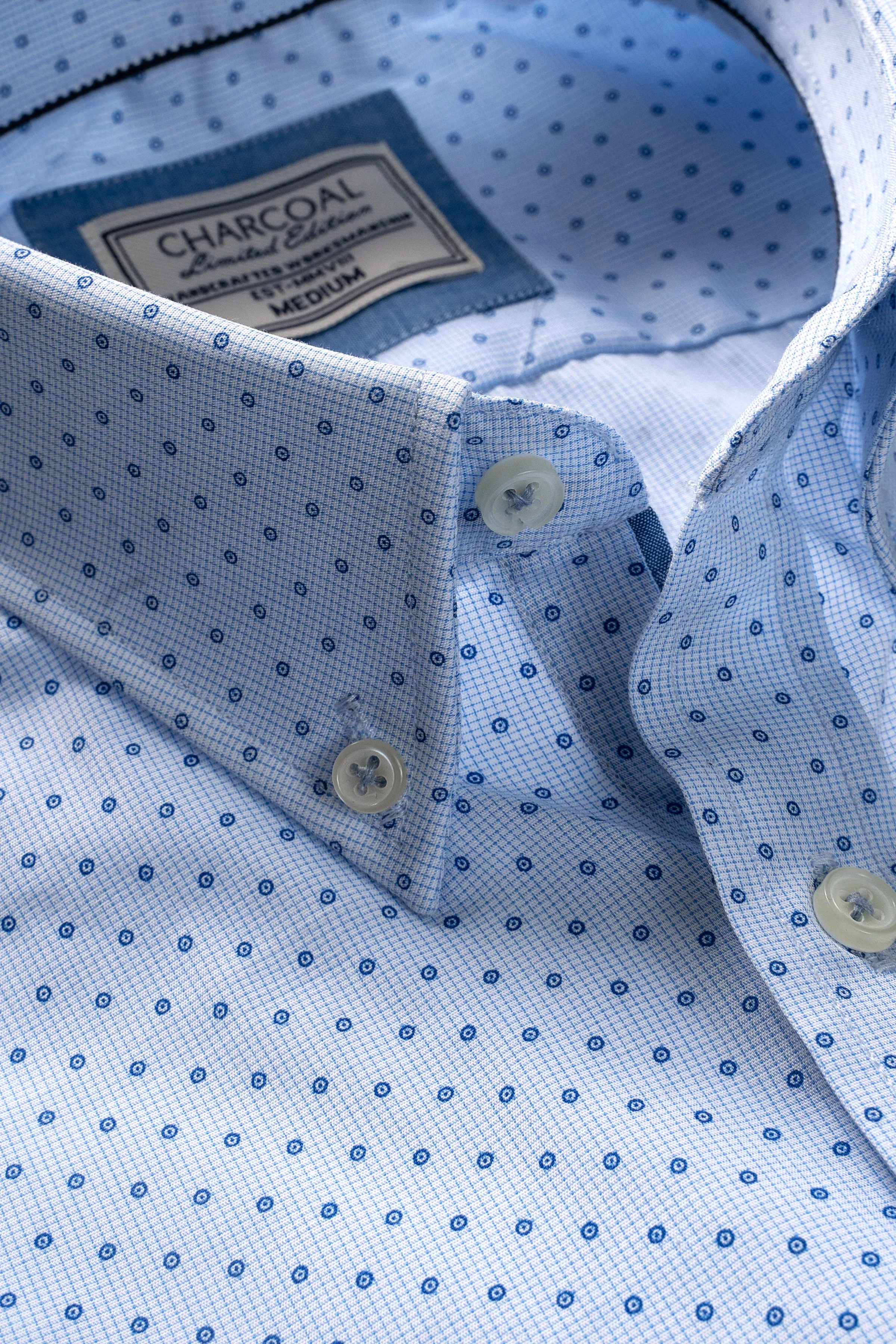 LIMITED EDITION HALF SLEEVE SHIRT WHITE DENIM LINE