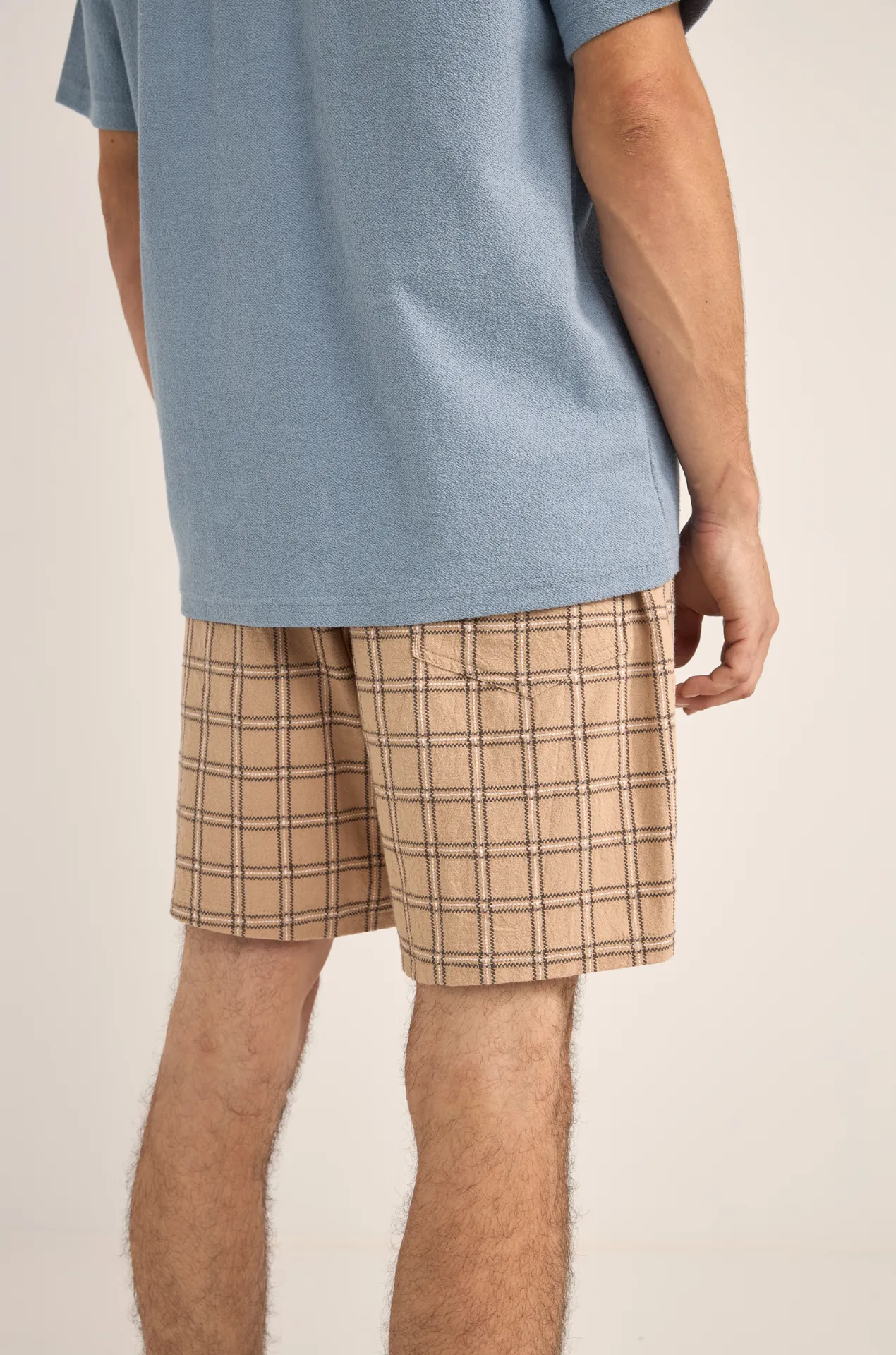 Linen Check Jam - Sand