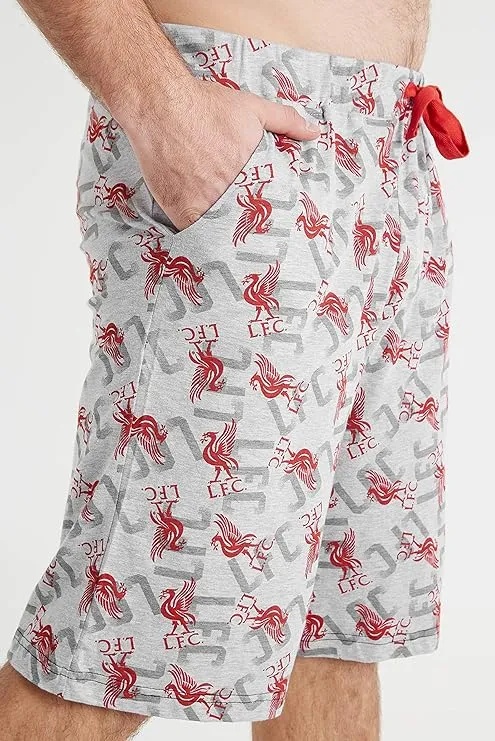 Liverpool F.C. Football Shorts - Casual Bottoms with Elastic Waist for Men