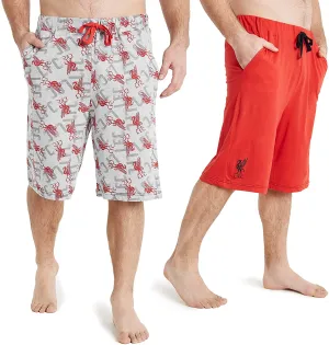 Liverpool F.C. Football Shorts - Casual Bottoms with Elastic Waist for Men