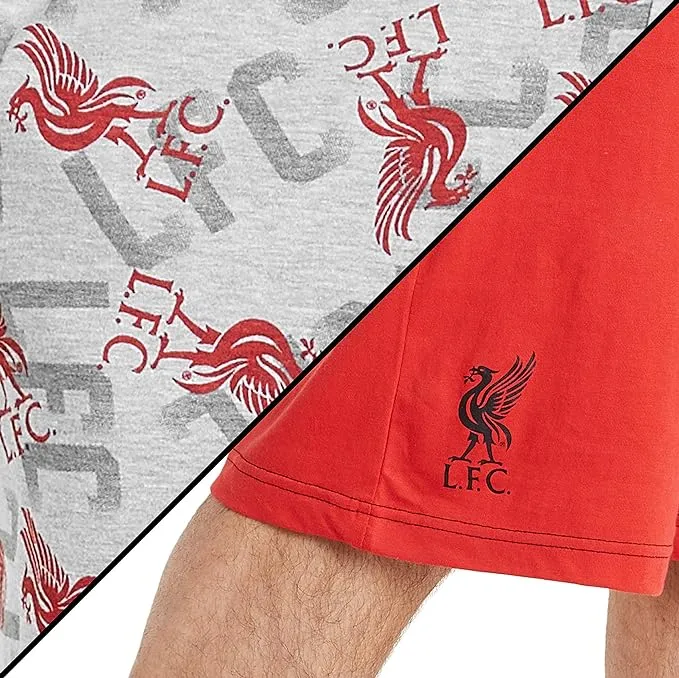 Liverpool F.C. Football Shorts - Casual Bottoms with Elastic Waist for Men