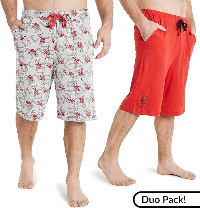 Liverpool F.C. Football Shorts - Casual Bottoms with Elastic Waist for Men