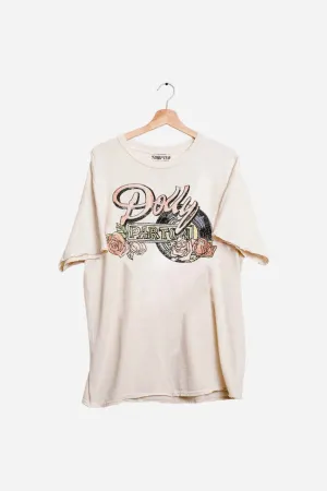 Livy Lu Dolly Parton Rose Record Thrifted Tee