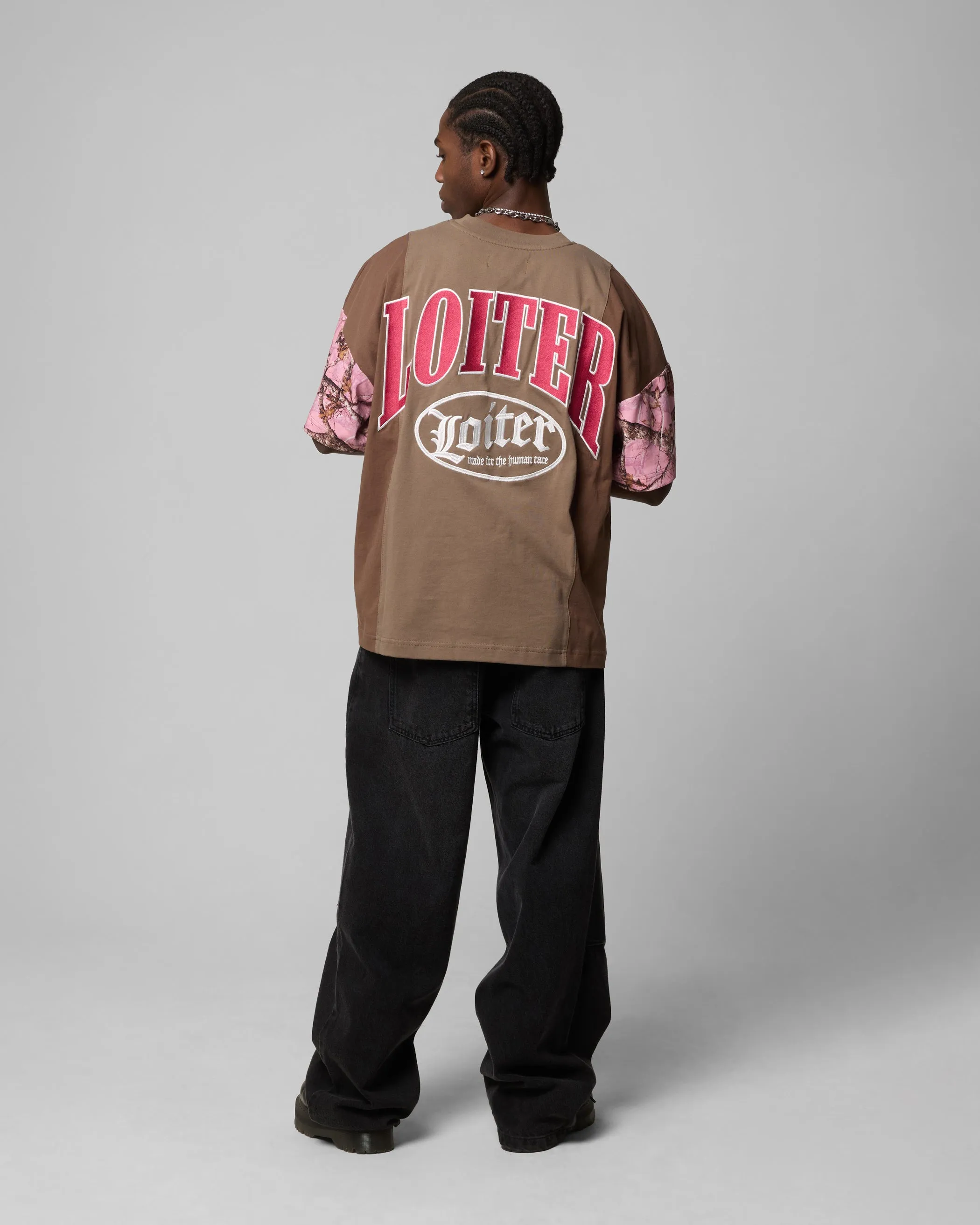 Loiter Splinter T-Shirt Pink Camo