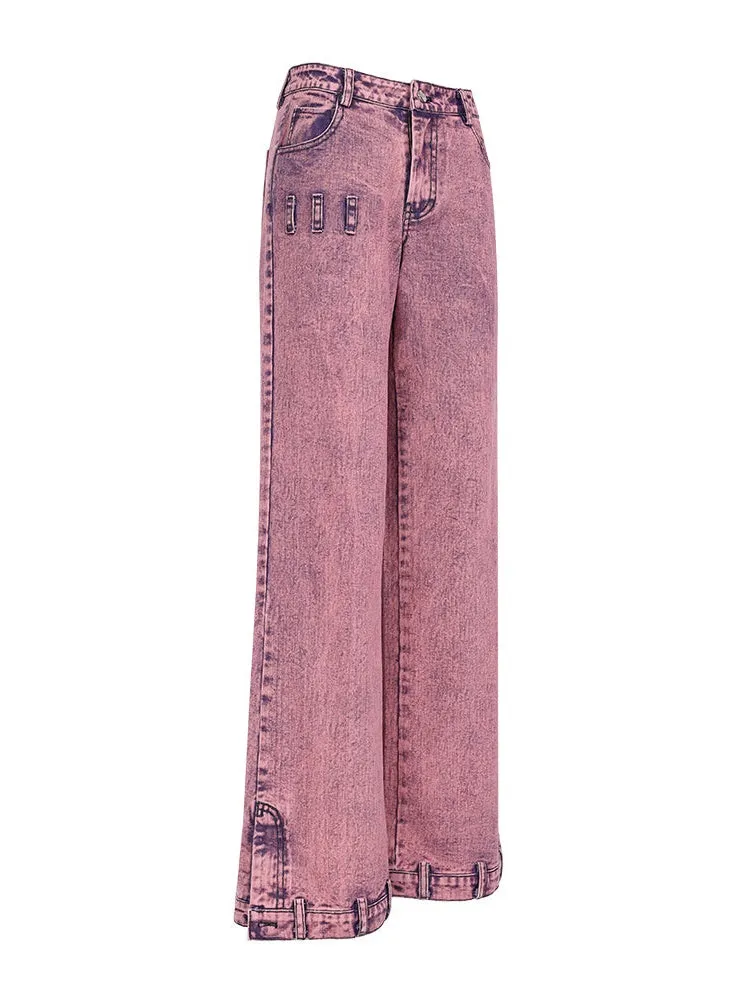 Loose Street Slit Jeans