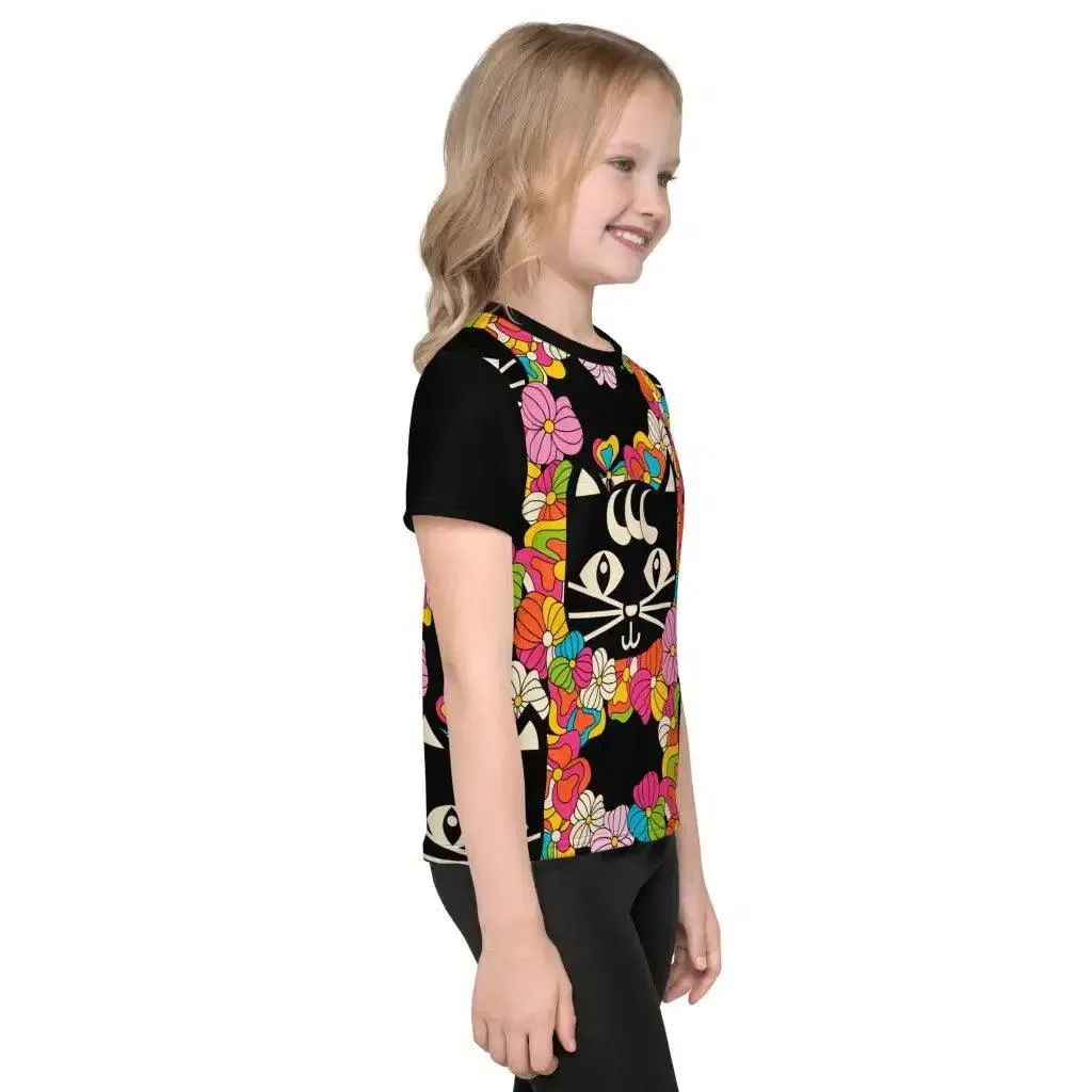 MAGICAT black - Kid's T-shirt with black cats