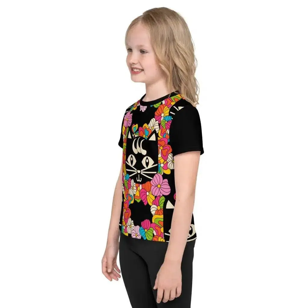 MAGICAT black - Kid's T-shirt with black cats