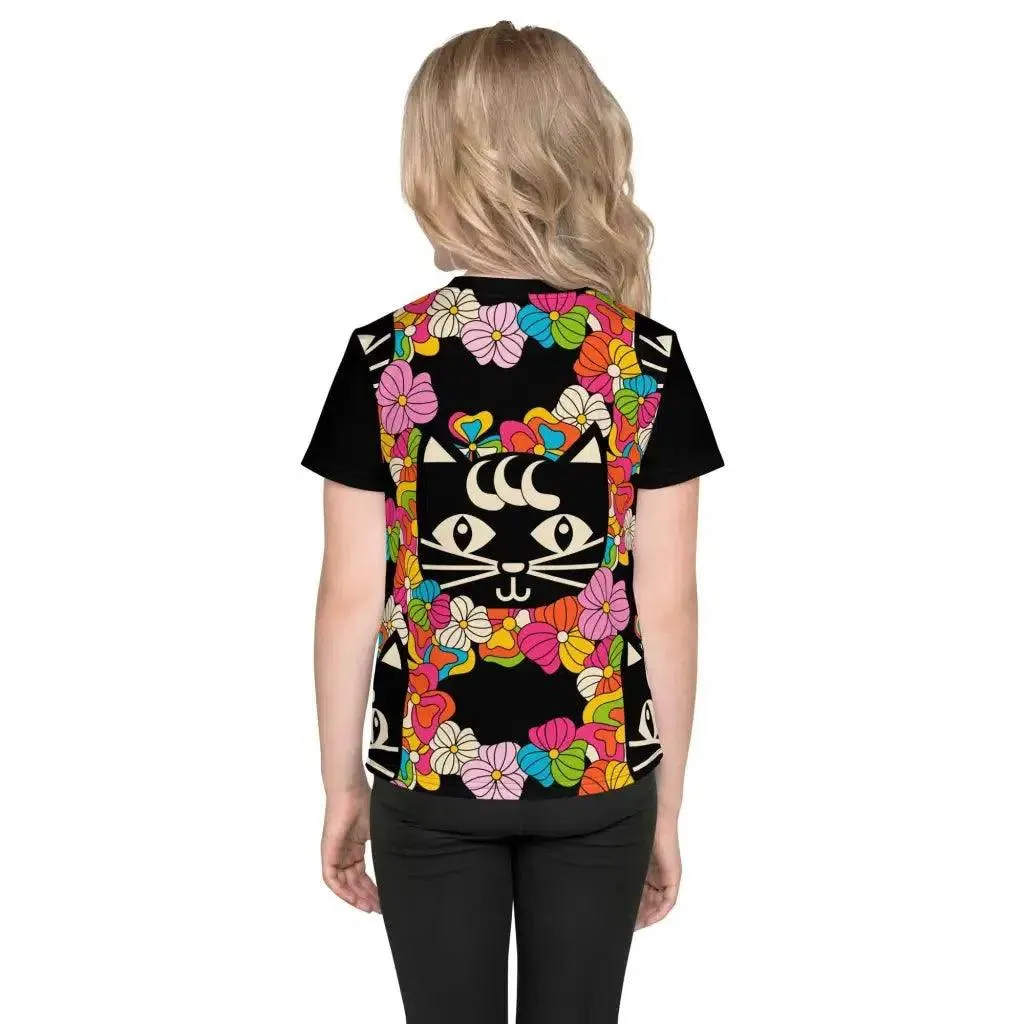 MAGICAT black - Kid's T-shirt with black cats