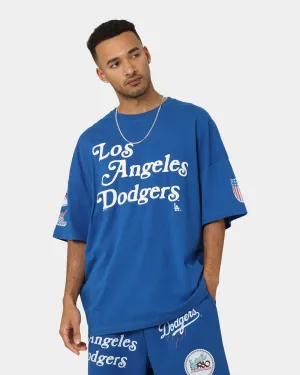 Majestic Athletic Los Angeles Dodgers Puff Print Patch Oversized T-Shirt Royal
