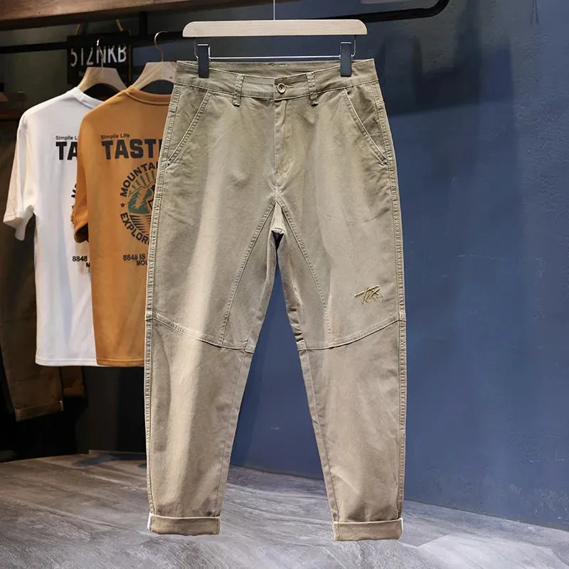 Mens Baggy Pants Harem Navy Blue Loose Fit Stretch Men Casual Pants Patchwork Men's Clothing Trousers Oversized Tapered Man Kpop