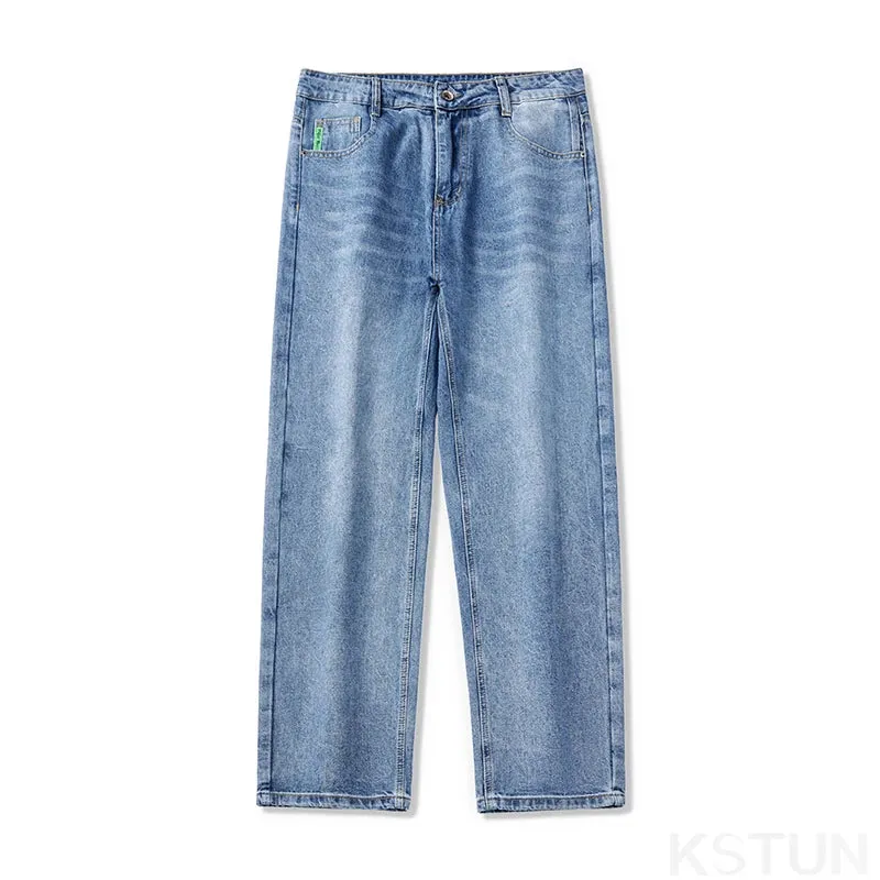 Mens Baggy Pants Wide Leg Jeans For Men Loose Straight Vintage Men's Trousers Clothing Streetwear 2024 New Kpop Casual Cowboy