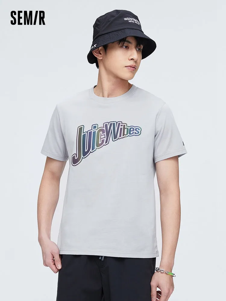Men's Cotton Jersey Round Neck Short Sleeves T-Shirt